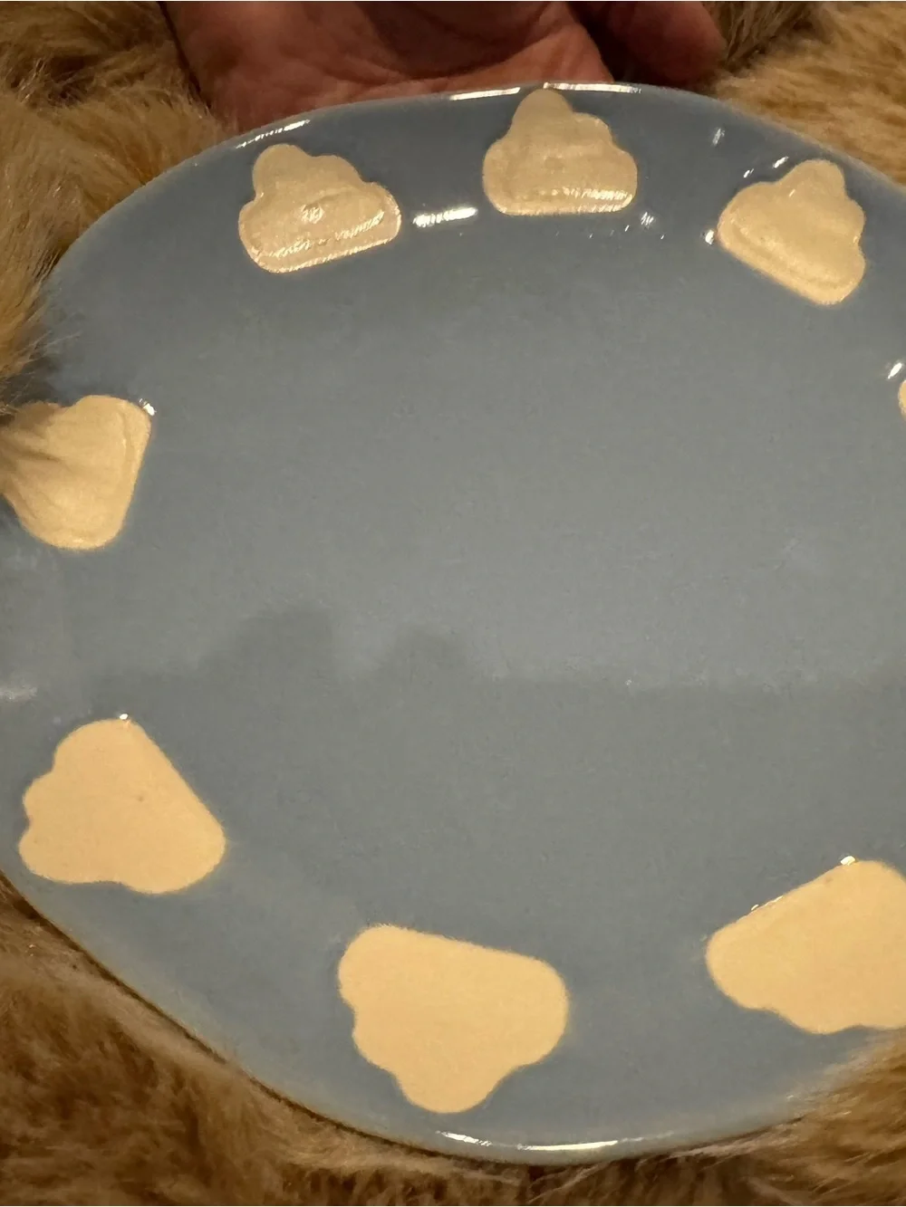 Anthropologie Vida Icon Cloud ceramic dessert plate